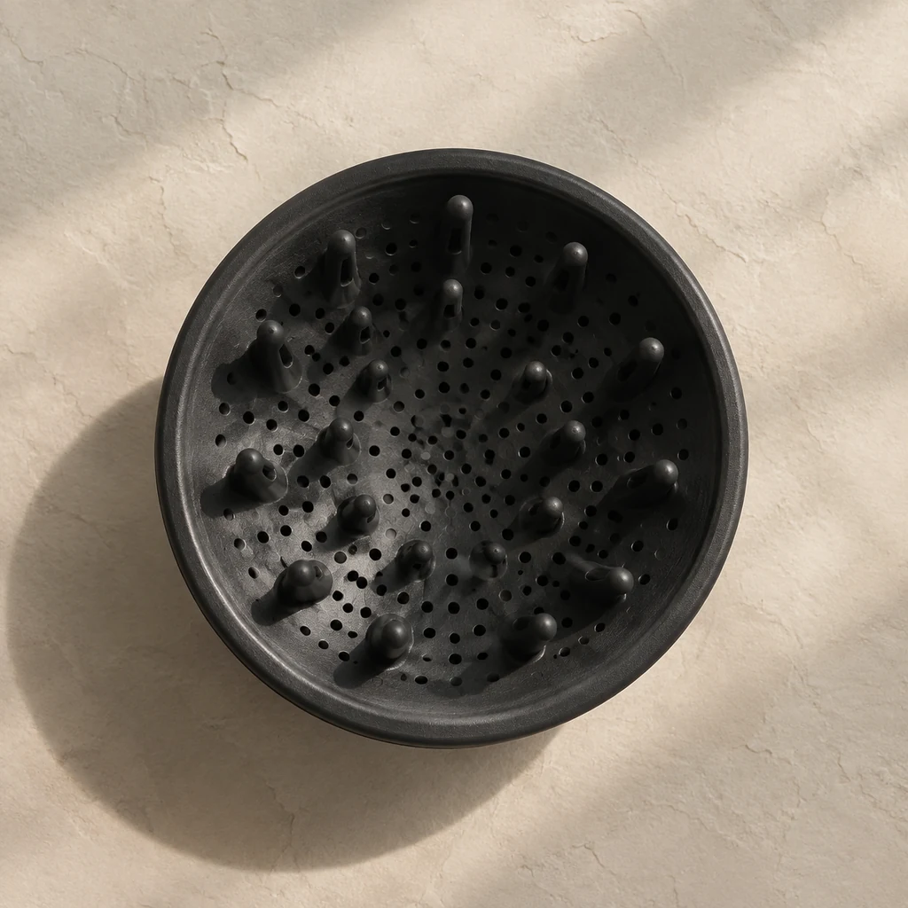Diffuser attachment resting on a neutral surface