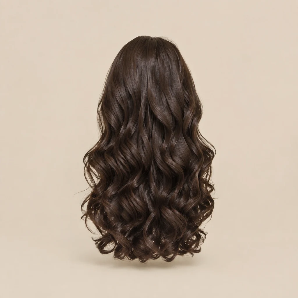 Curls at the end of a styling session in soft daylight
